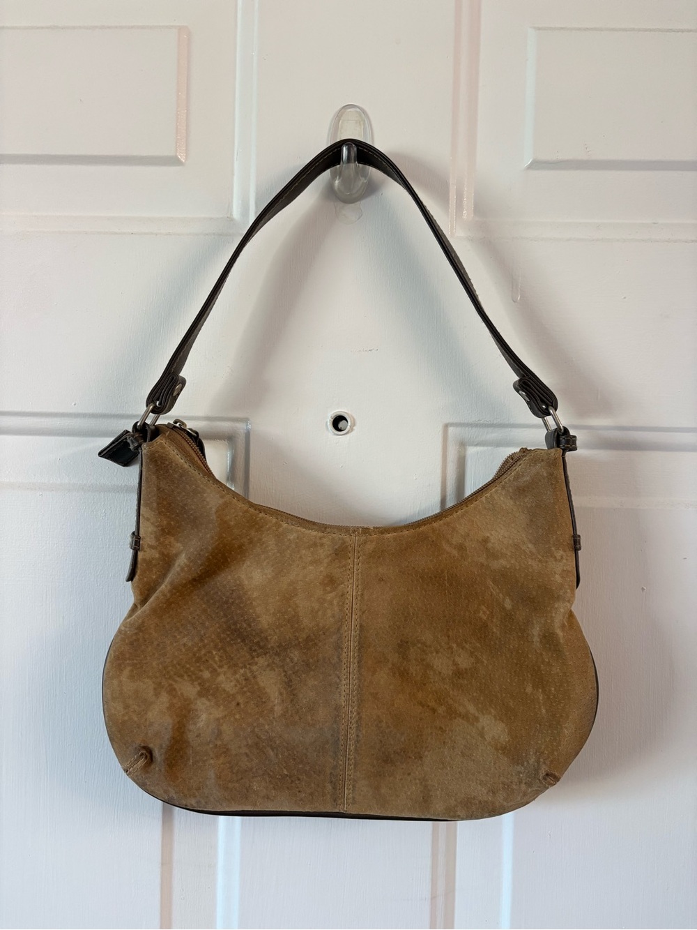 Small VTG Y2K Brown Suede Hobo Bag 🤎